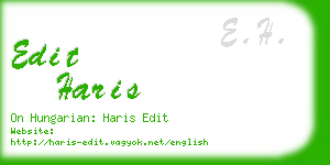 edit haris business card